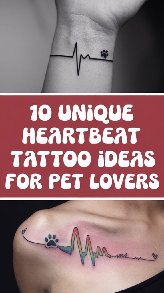 10 Unique Heartbeat Tattoo Ideas For Pet Lovers
