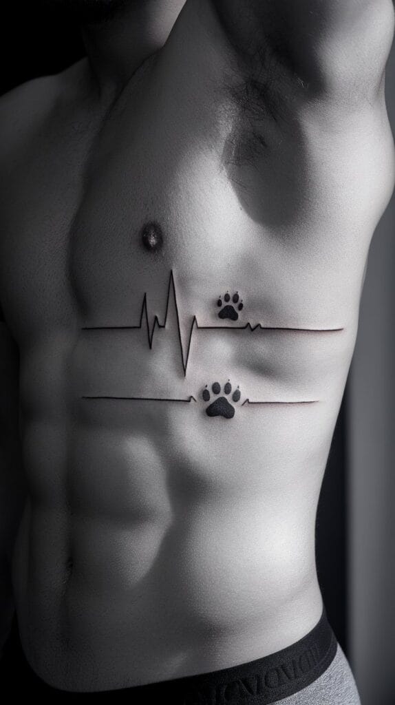 10 Unique Heartbeat Tattoo Ideas For Pet Lovers Year Guide