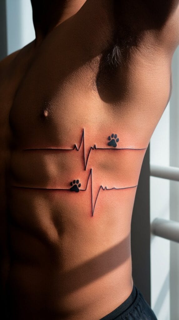 10 Unique Heartbeat Tattoo Ideas For Pet Lovers Year Guide