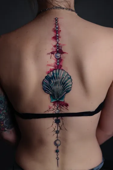 20 Beach Spine Tattoos Ideas For Women Who Love The Ocean