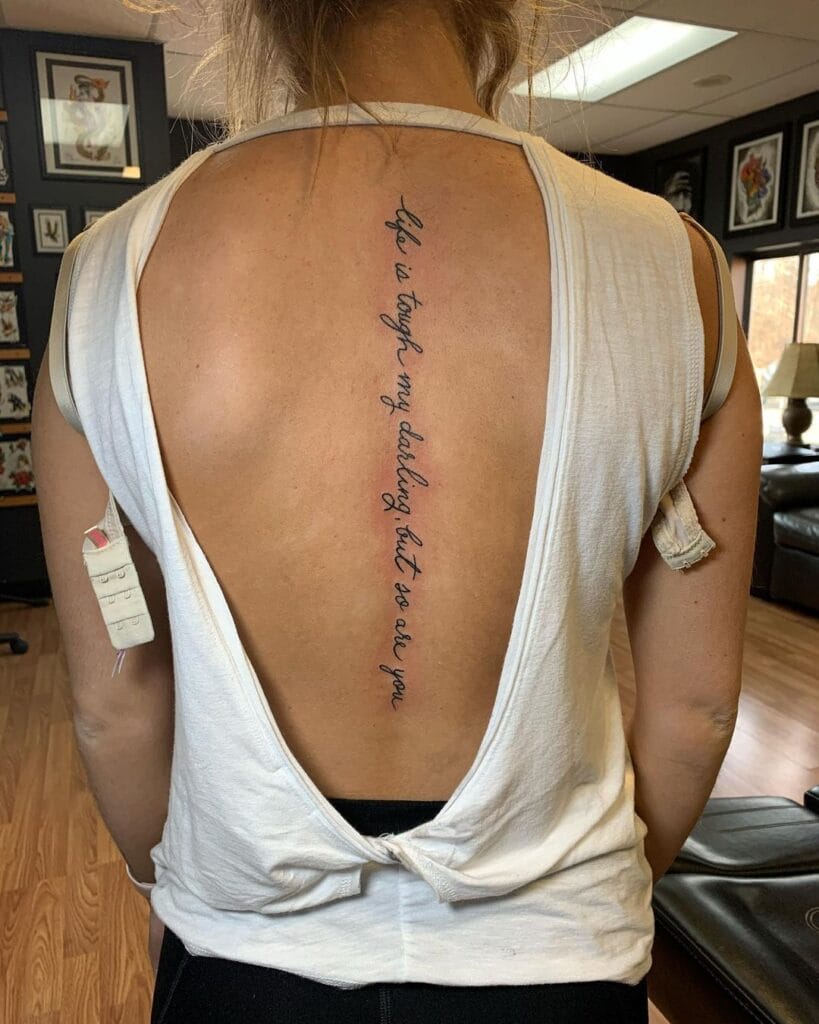 25 Stunning Spine Tattoos For Women That Tell A Story