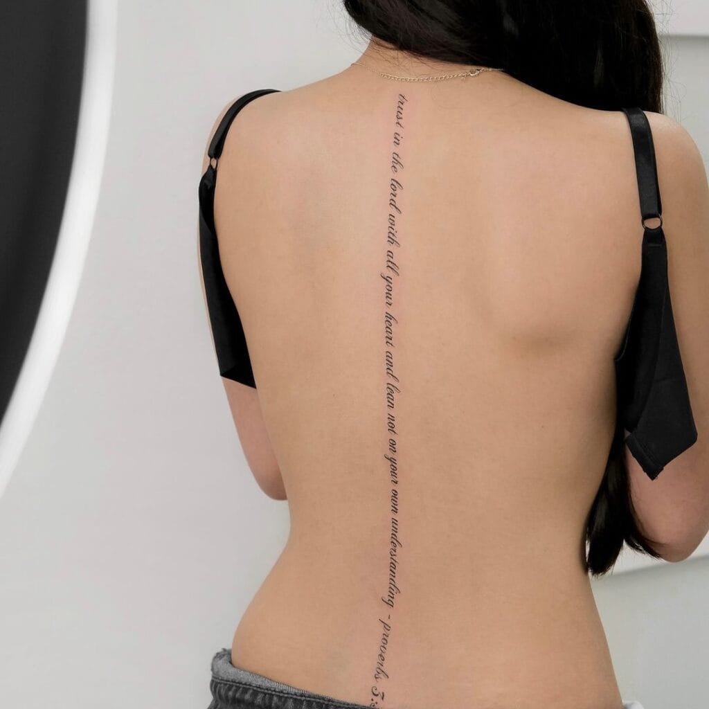 25 Stunning Spine Tattoos For Women That Tell A Story