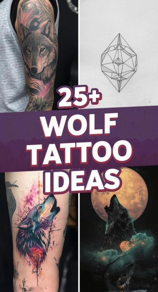 25 Wolf Tattoo Design Ideas