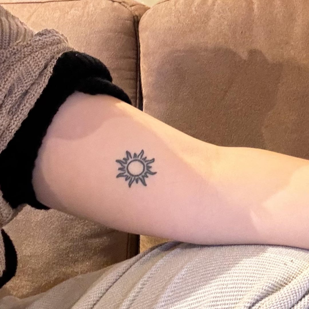 Tiny Sun Tattoo Small Tattoo Ideas