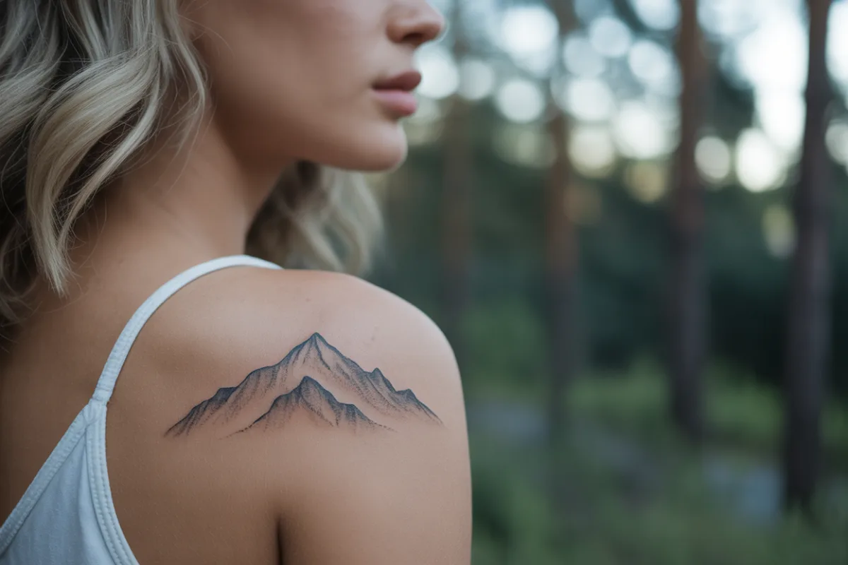 Mountain Tattoos for Women featured tattoo inspiration and placement
