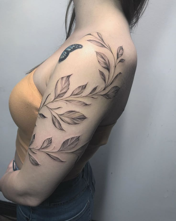 Mountain Framed by Vines or Leaves