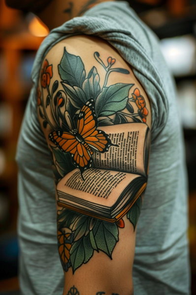 Deer with Floral Antlers Tattoo Memorial Tattoos for Loved Ones