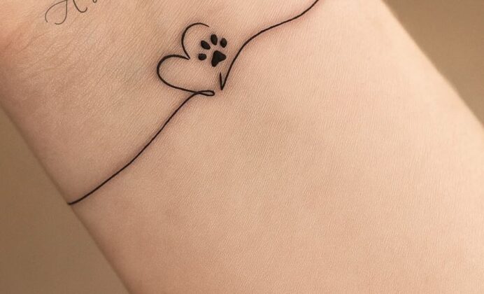 20+ Unique Heartbeat Tattoo Ideas for Pet Lovers