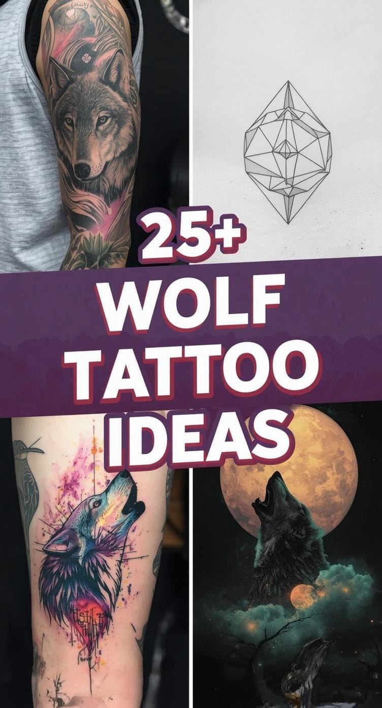 Wolf Tattoo Design Ideas Collage Wolf Tattoo Design Ideas