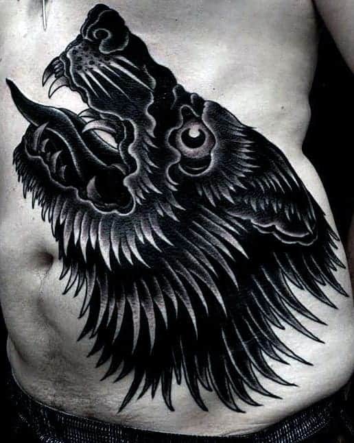 Minimalist Line Wolf Tattoo Wolf Tattoo Design Ideas