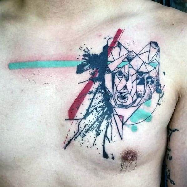 Water Wave Wolf Design Tattoo Wolf Tattoo Design Ideas