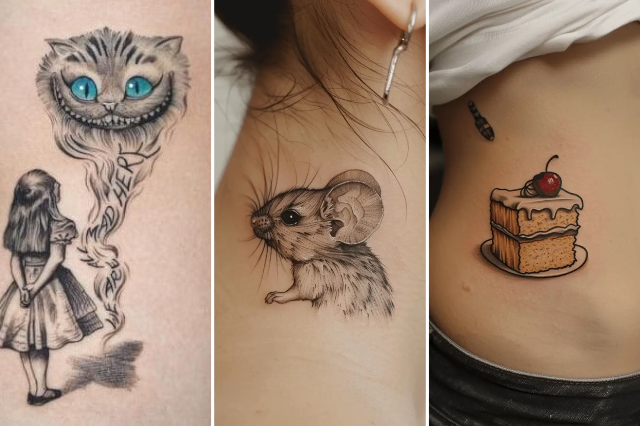 Alice in Wonderland Tattoo Ideas Featured Lookbook
