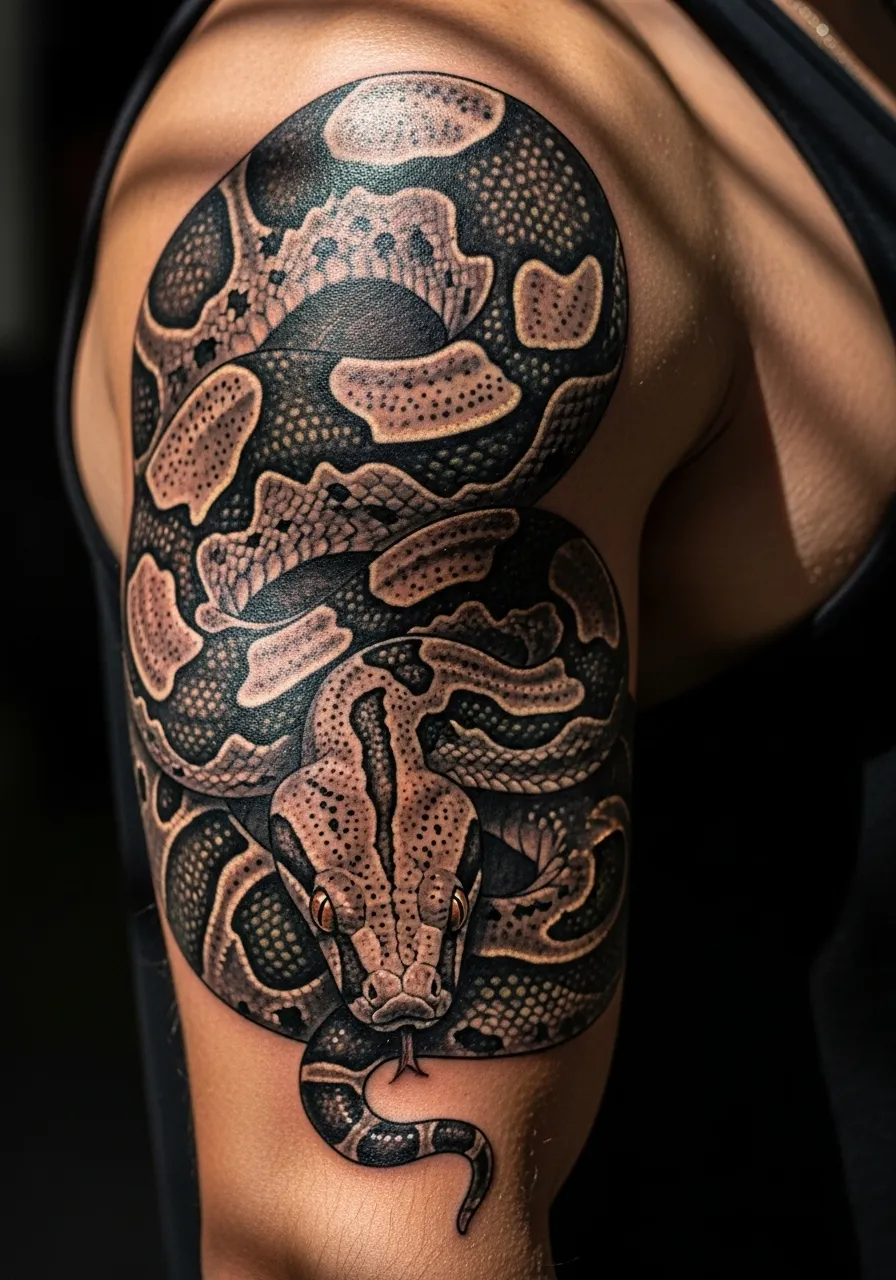 Snake Hand Tattoo Realism Tattoo Ideas