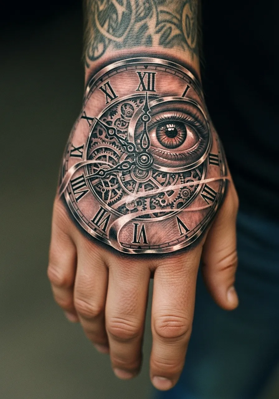 Mechanical Eye Realism Tattoo Half Sleeve Realism Tattoos