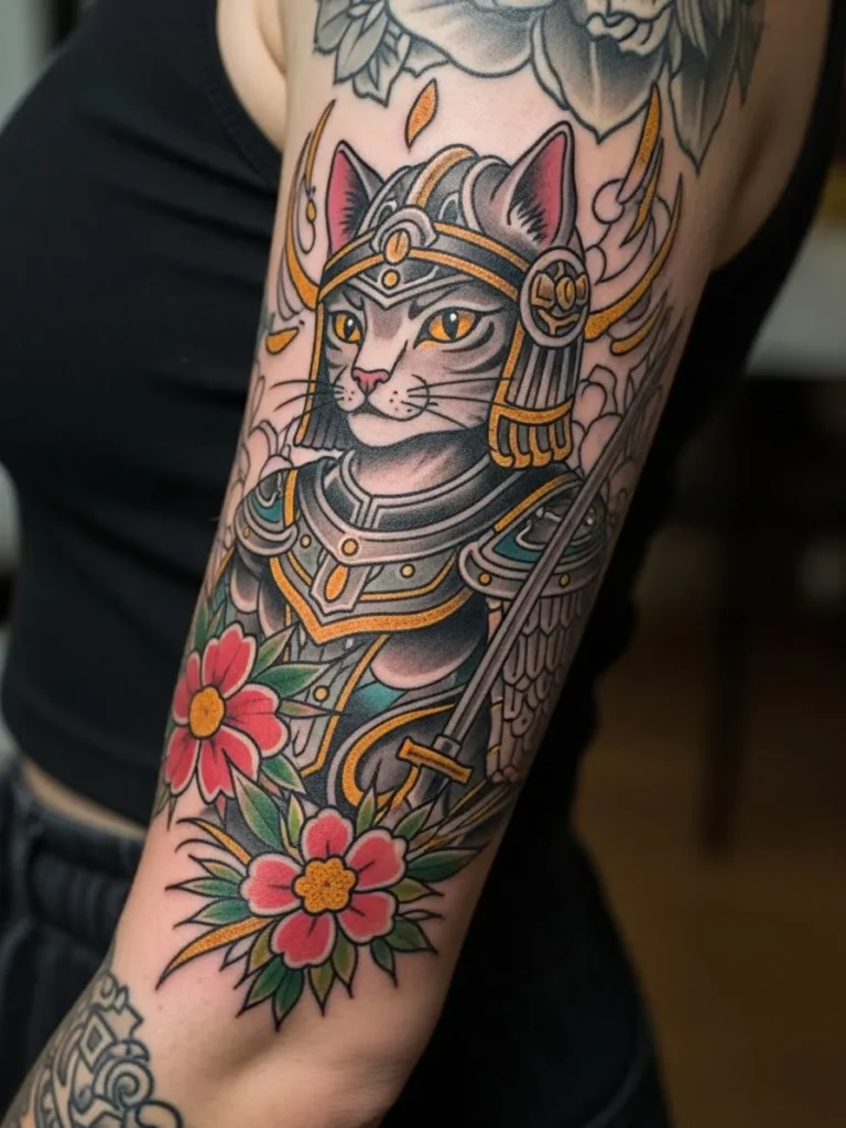 Armored Cat Neo Traditional Sleeve