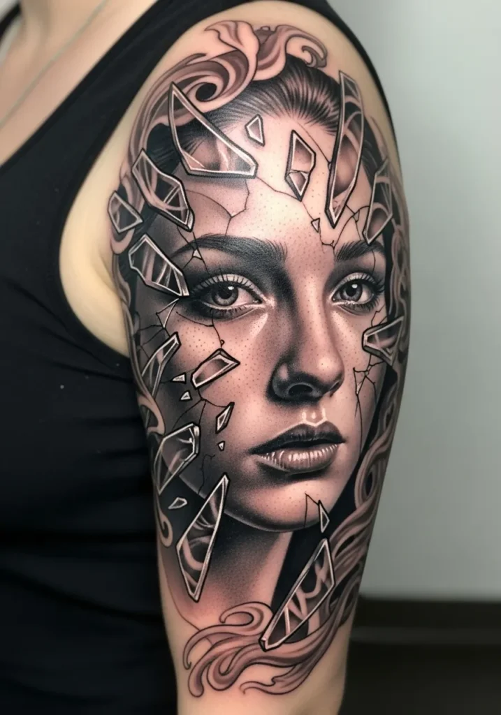 Shattered Glass Portrait