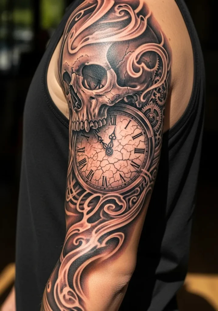 Skull and Clock Realism