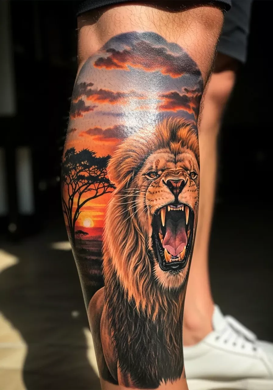 Ocean Life Leg Sleeve Tattoo Leg Sleeve Realism Tattoos