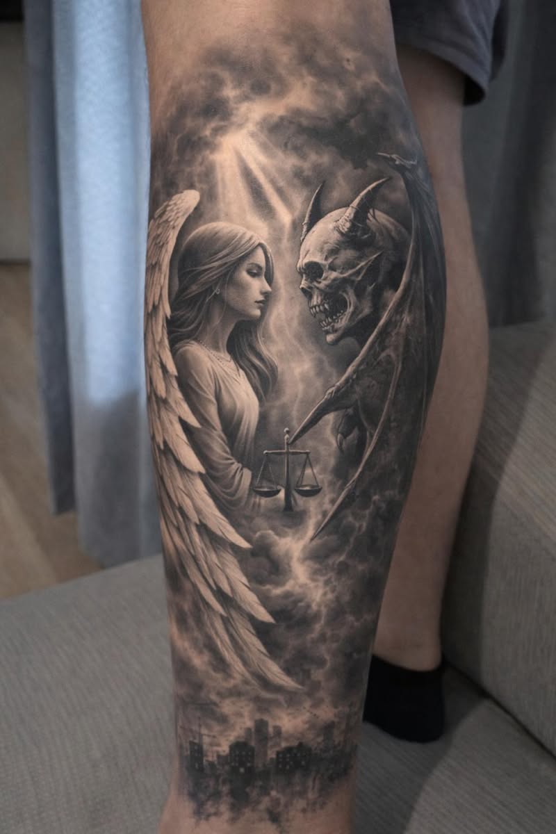 Roman Battle Scene Leg Sleeve Tattoo Leg Sleeve Realism Tattoos