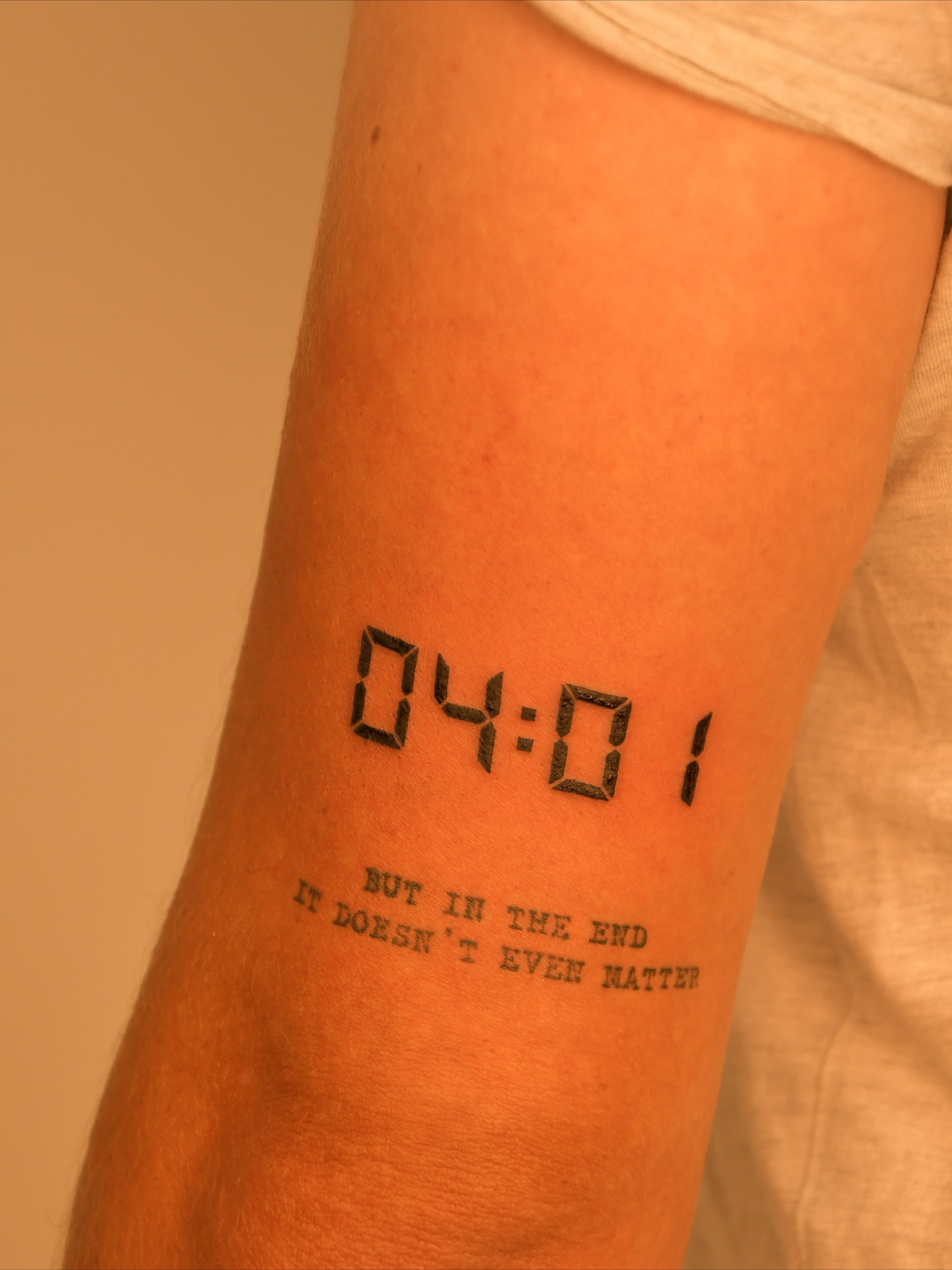 04:01 Time Tattoo meaningful word tattoos tattoo