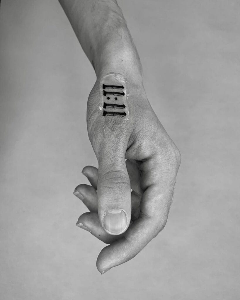 Chrome Turtle small tattoo ideas for men tattoo