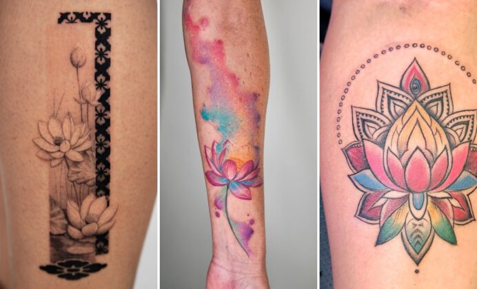 15+ Lotus Flower Tattoo Ideas That Represent Rising Above Adversity