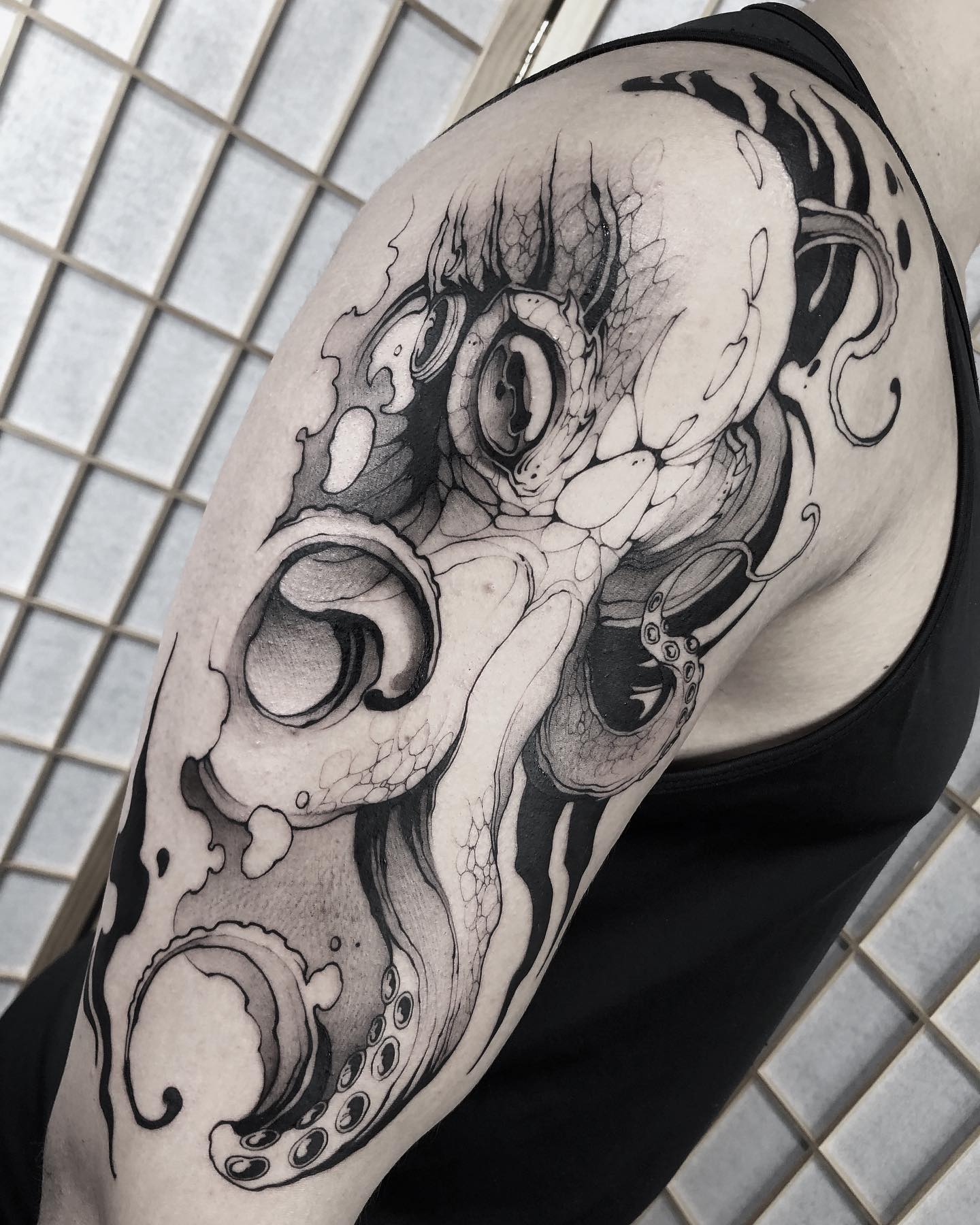Colorful Blanket Octopus Tattoo octopus tattoos tattoo