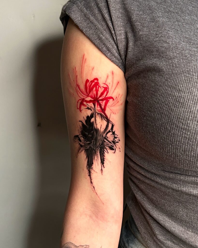 Delicate Flying Butterfly Duo Tattoo