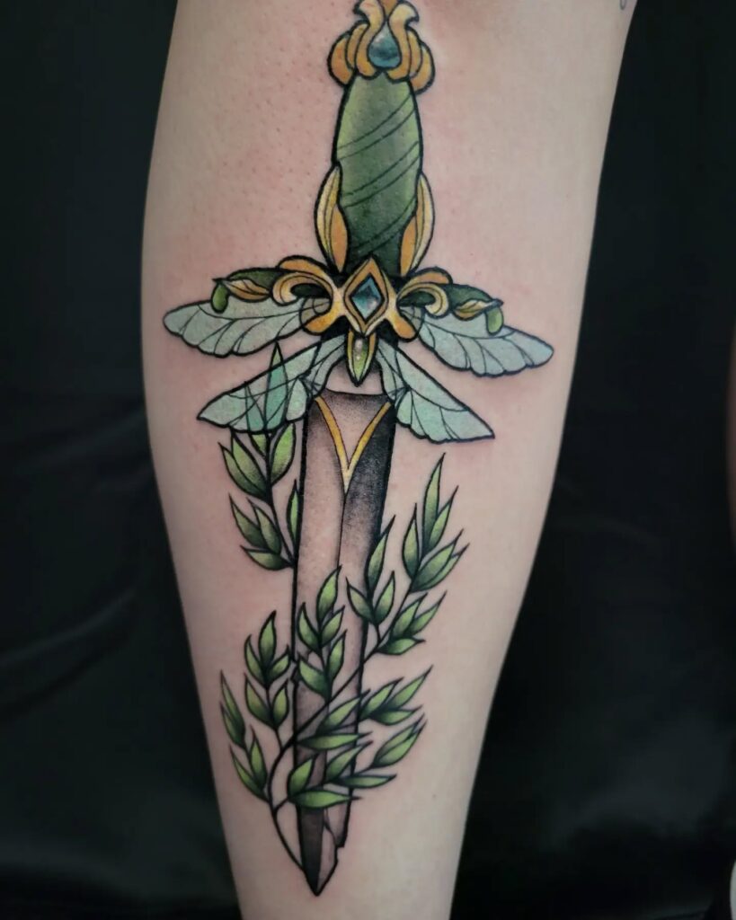 Lion and Blossoms Tattoo earthy tattoo ideas tattoo