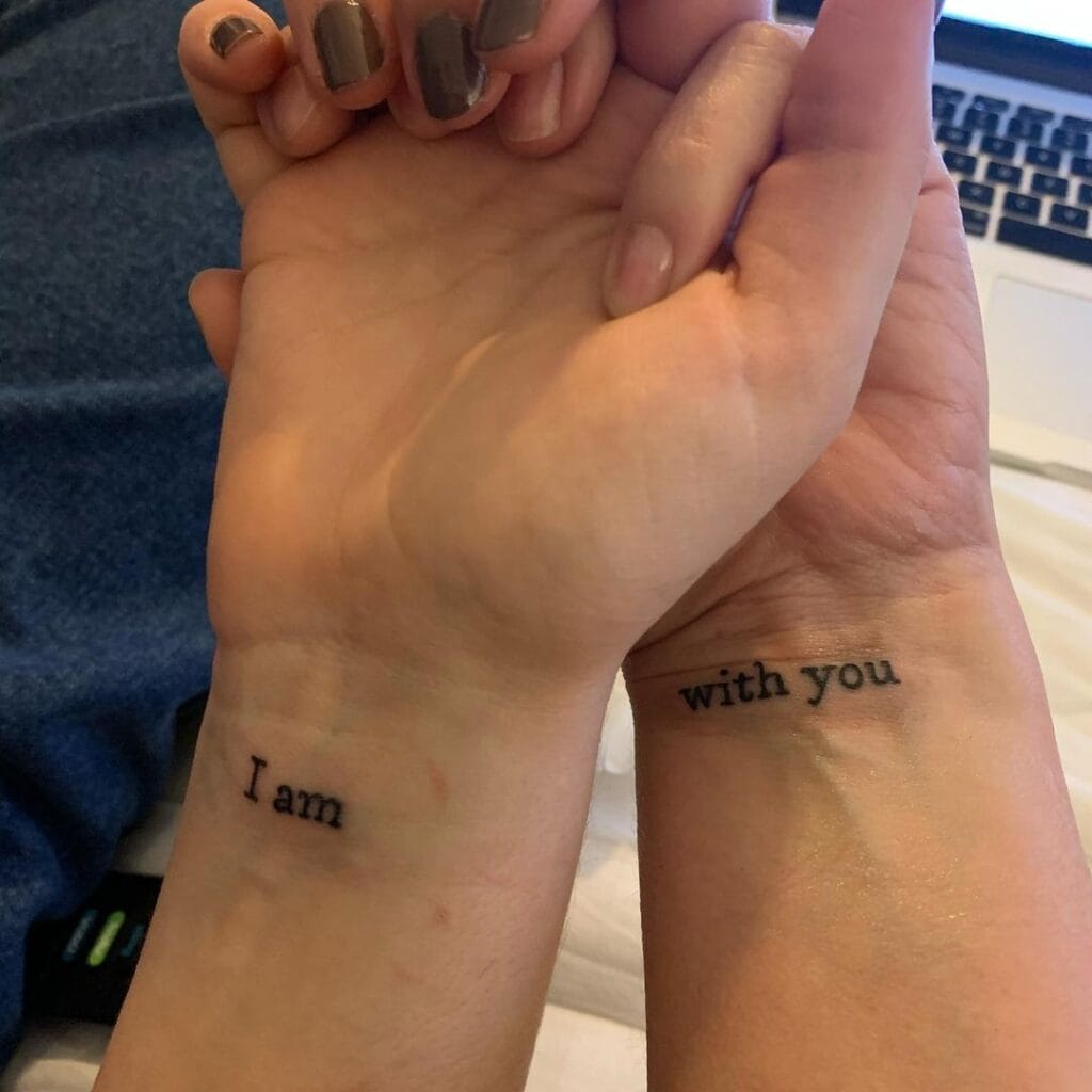 Always Together mother and daughter tattoo ideas tattoo