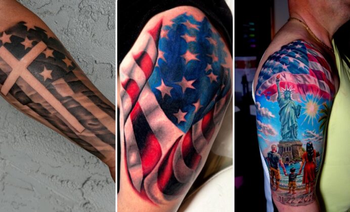 15+ Aesthetic American Flag Tattoo Ideas Showcasing American Flag Artistry