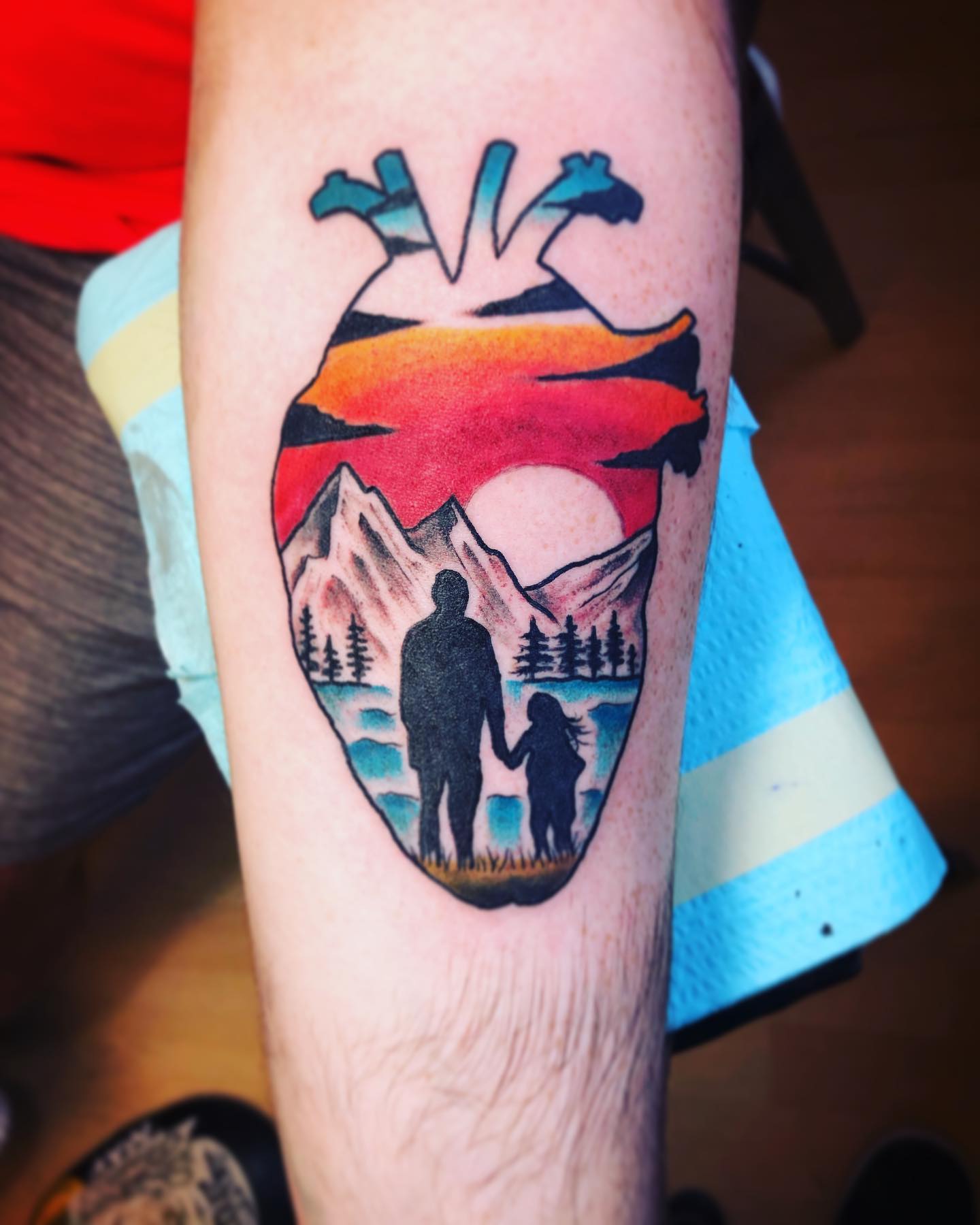 UFO Father and Daughter Tattoo father daughter tattoos ideas tattoo