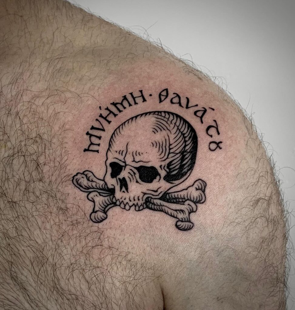 Memento Mori Perfume Bottle Tattoo