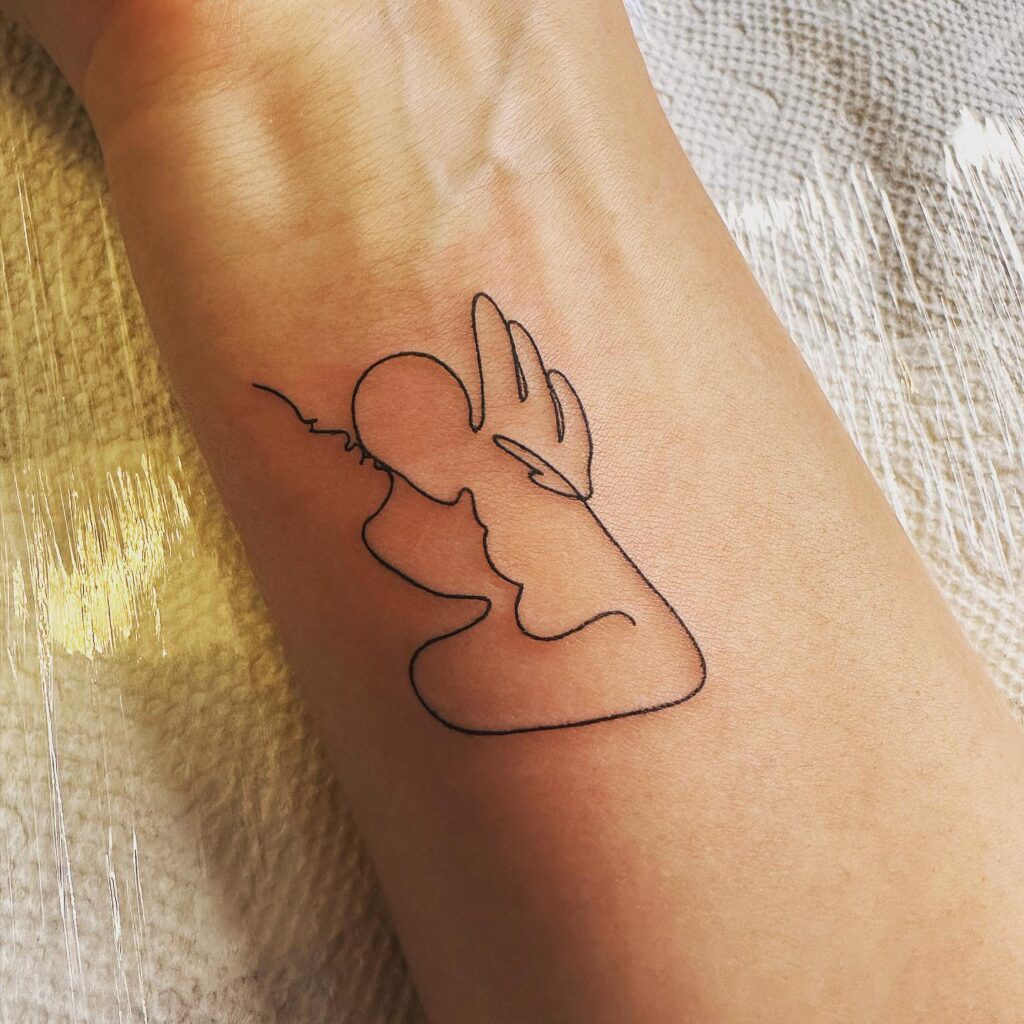 Baby Elephant Miscarriage Awareness Tattoo