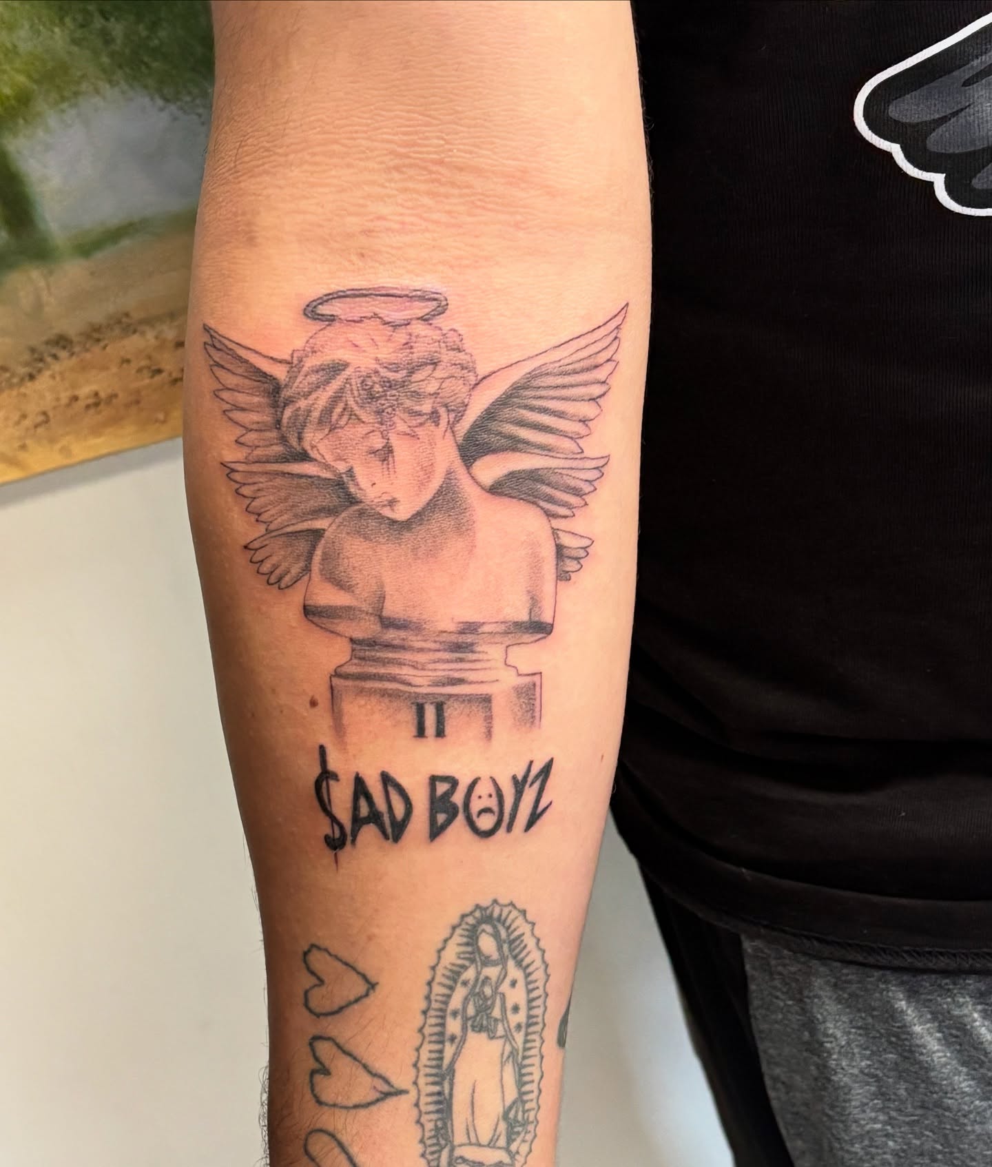 Angel Sad Boys Forearm Tattoo forearm tattoos for men with meaning tattoo