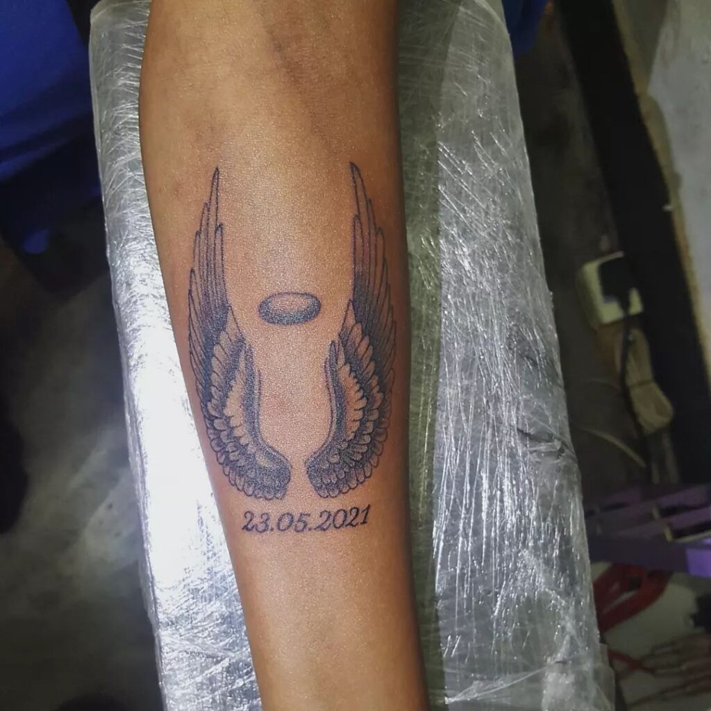 Matching Roman Numeral Kids’ Birthdates Tattoo date tattoos tattoo