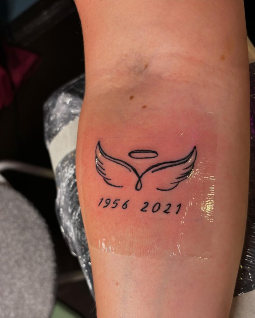 Three Special Dates with Heart Tattoo date tattoos tattoo