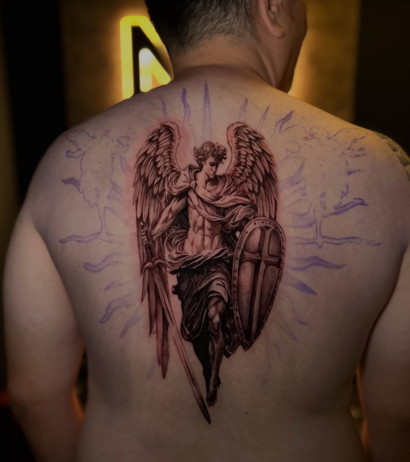Heavenly Gates And Stairway Biblical Tattoo