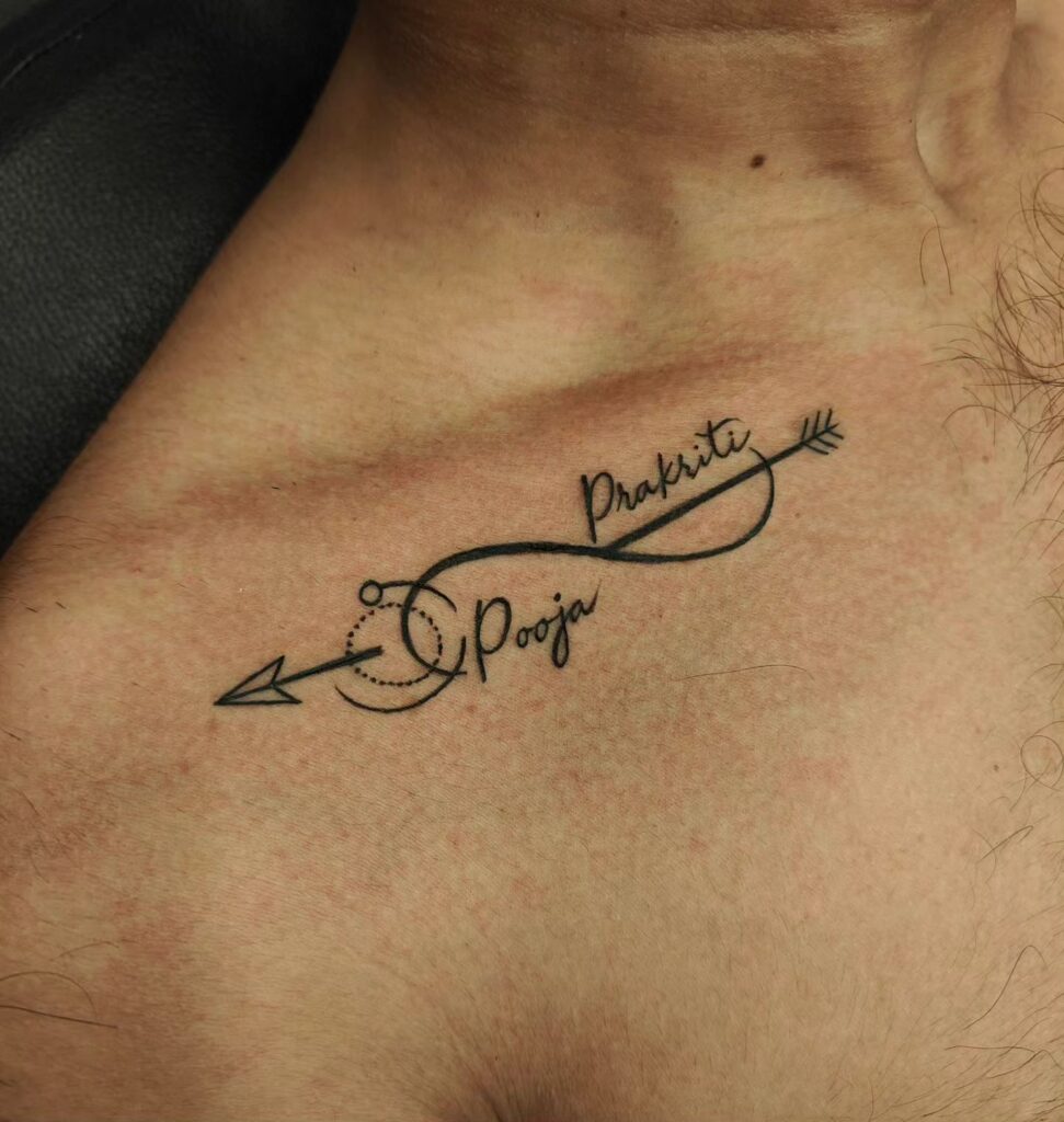 Mom And Dad Chest Tattoo