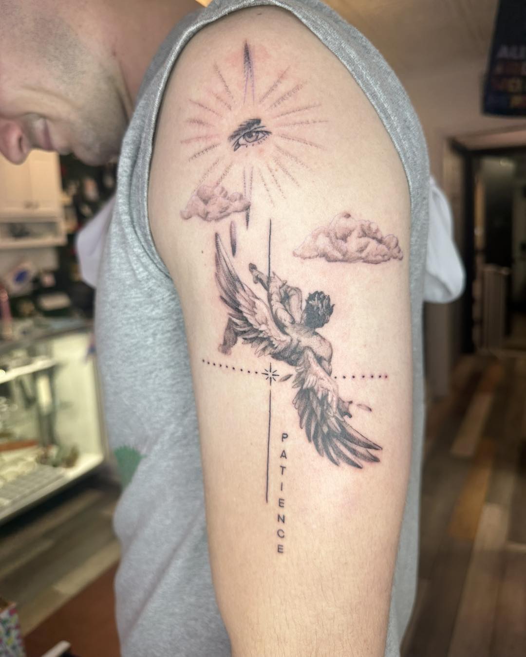 Cracked Reality Icarus Tattoo