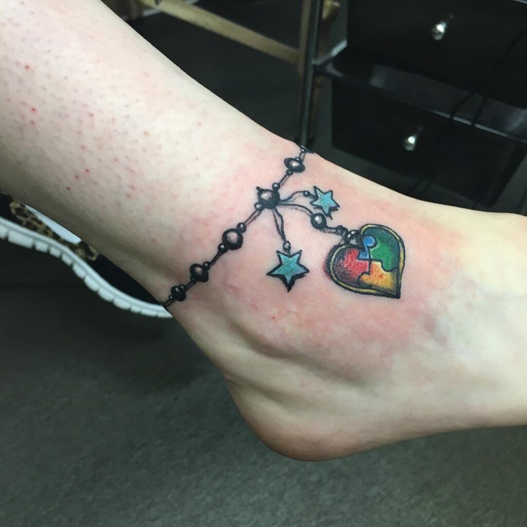 Wildflower Wrap Ankle Tattoo