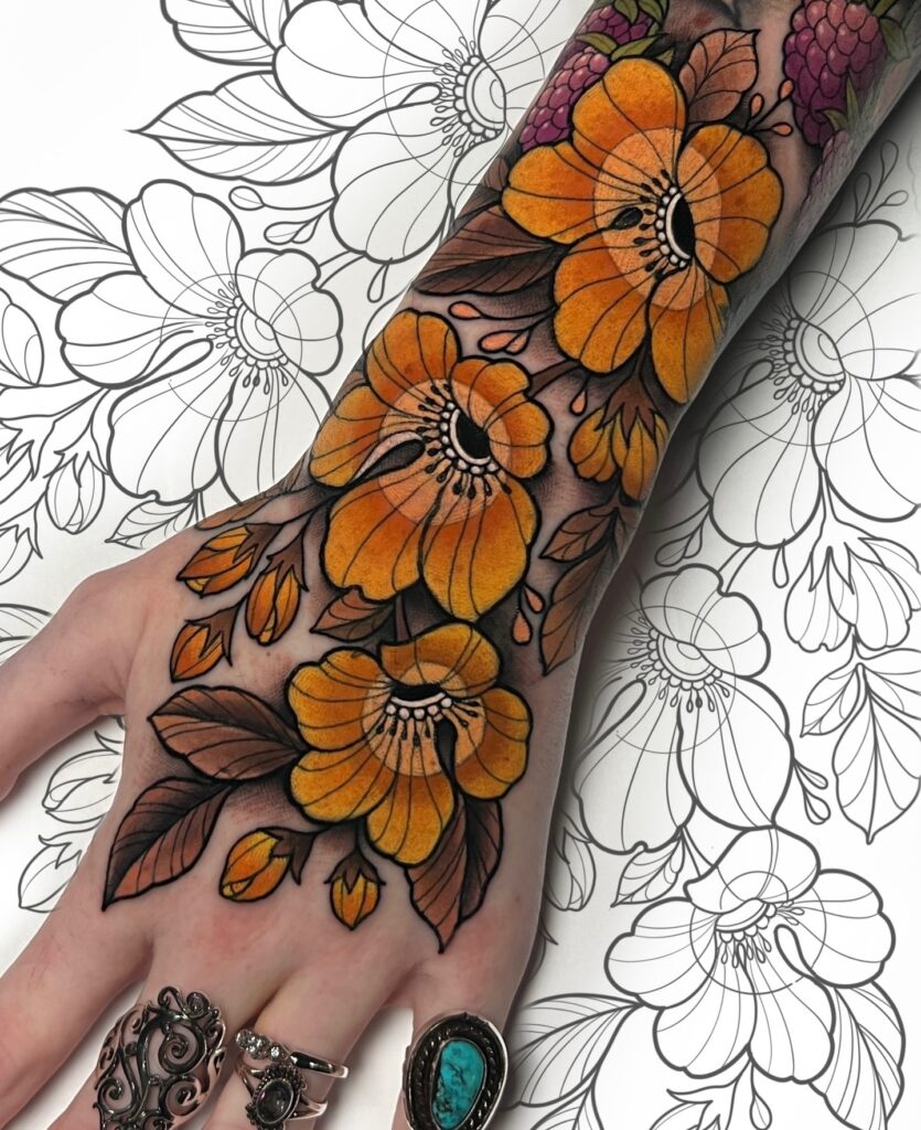 Mystical Mandala And Tribal Hand Tattoo