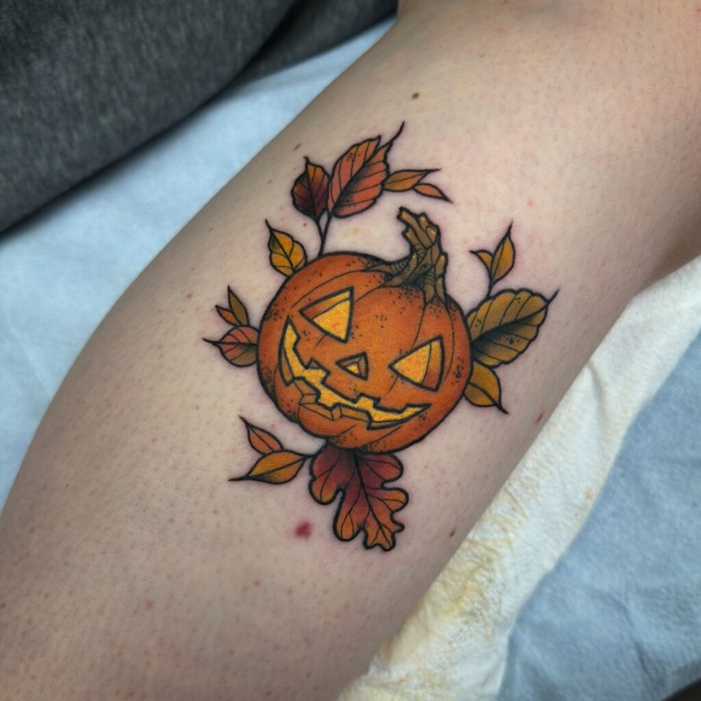 Venus Flytrap Jack O’ Lantern Tattoo jack o lantern tattoo ideas tattoo