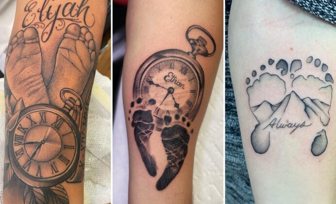 15+ Baby Feet Tattoo Ideas Preserving Those Precious First Footsteps