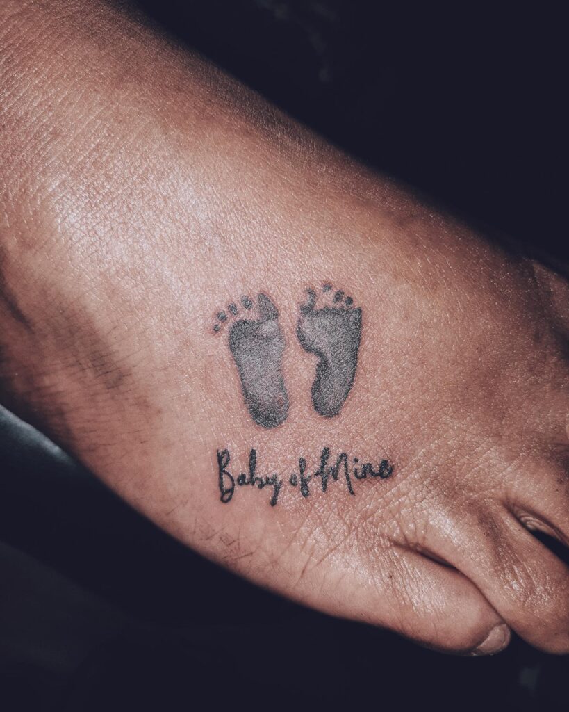 Floral Miscarriage Tattoo With Names And Dates