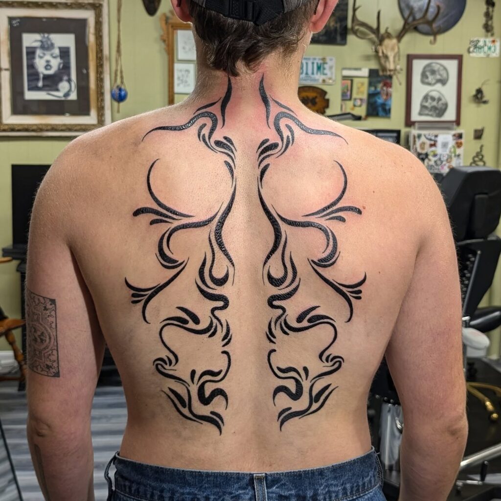 Smoky Floral Flow Tattoo ethereal tattoos tattoo