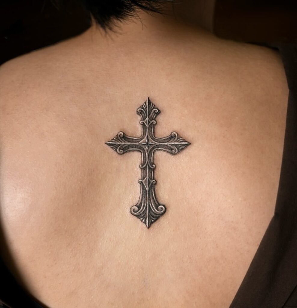 Baroque Cross cross tattoos for women tattoo