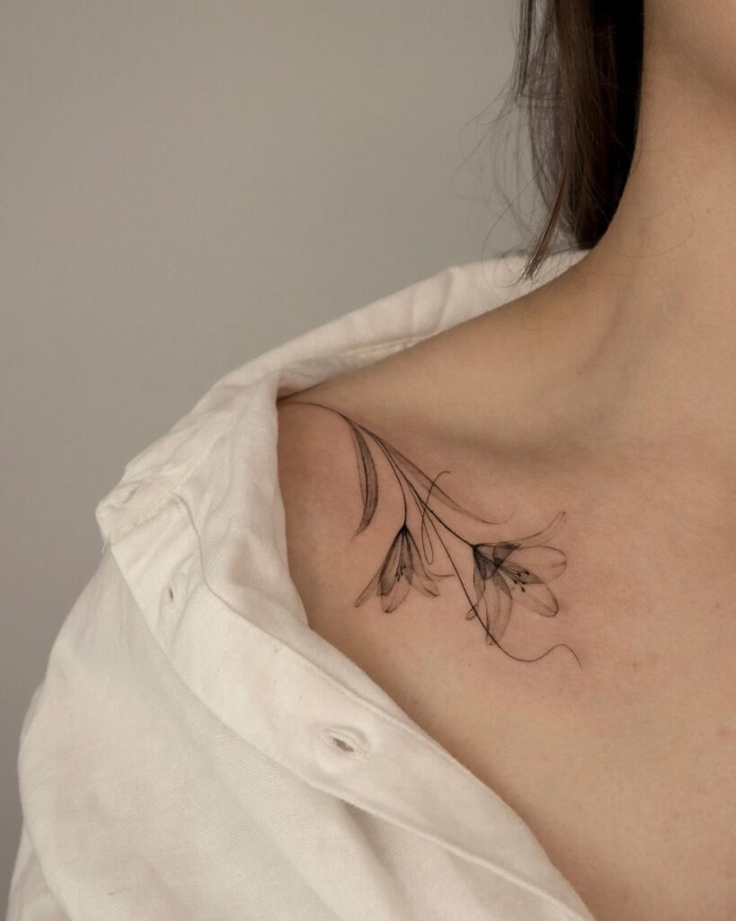 Stay Beautiful Collarbone Tattoo
