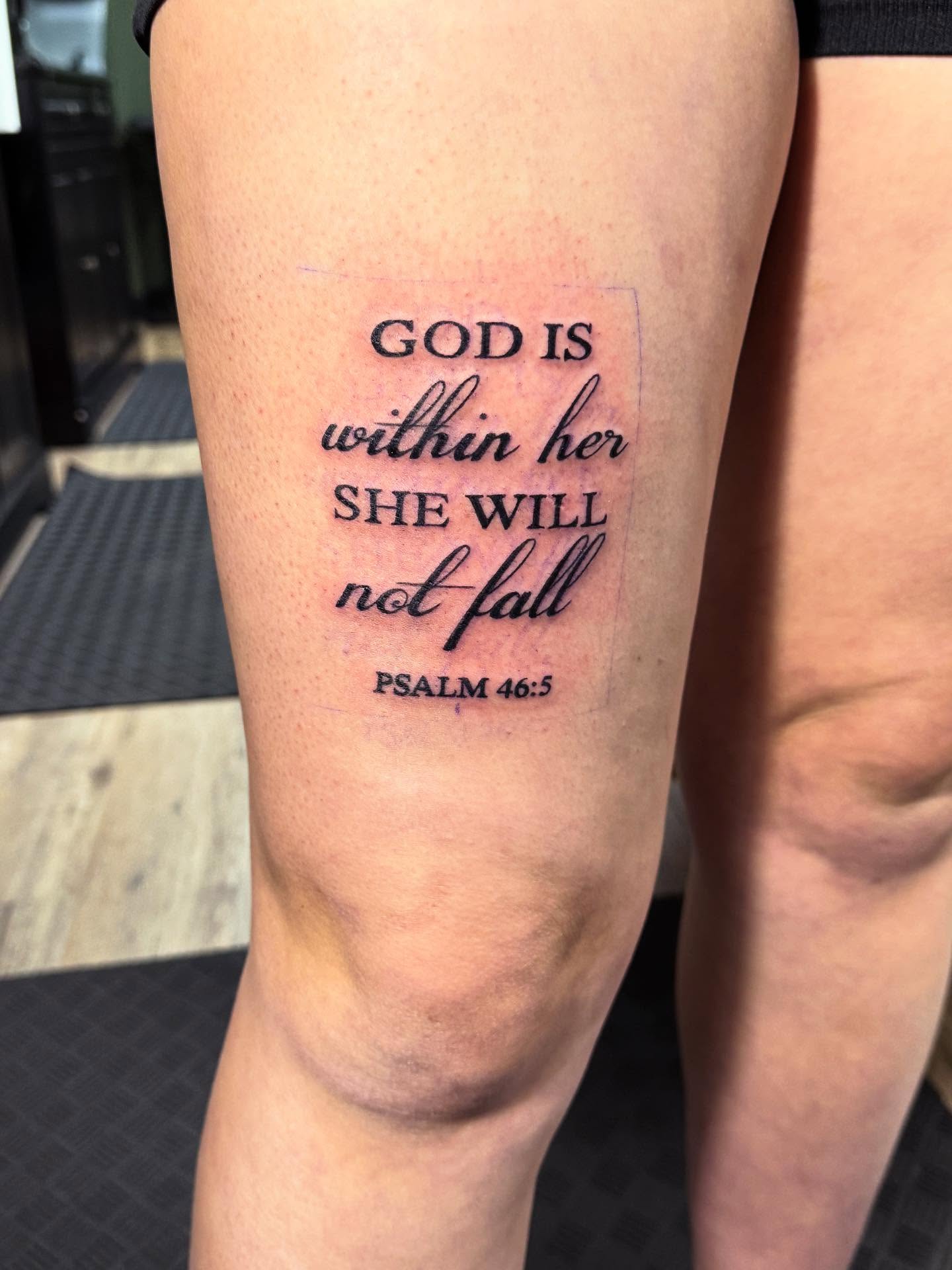 Psalm 46 5 Bible Verse Tattoo