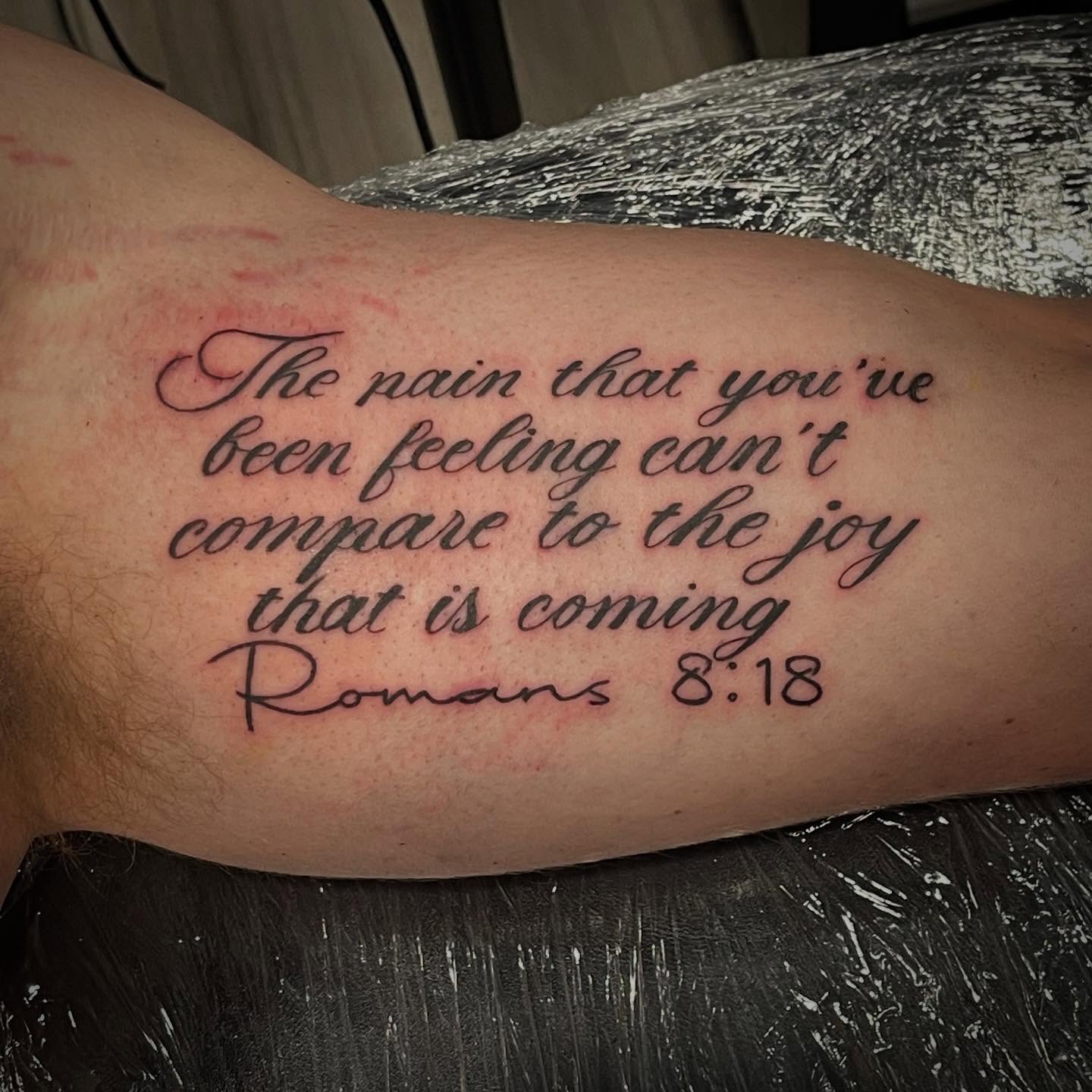 Romans 8 18 Bible Verse Tattoo